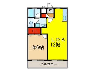 YKハイツ高丸の物件間取画像